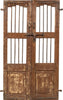Biscottini-Porta-portone-in-legno-massello-e-ferro-da-interno-o-da-esterno-vecchia-e-antica-medievale-scorrevole