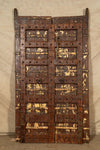Biscottini-Porta-portone-in-legno-massello-e-ferro-da-interno-o-da-esterno-vecchia-e-antica-medievale-scorrevole