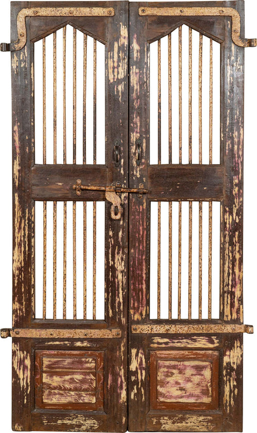 Biscottini-Porta-portone-in-legno-massello-e-ferro-da-interno-o-da-esterno-vecchia-e-antica-medievale-scorrevole