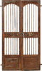 Biscottini-Porta-portone-in-legno-massello-e-ferro-da-interno-o-da-esterno-vecchia-e-antica-medievale-scorrevole