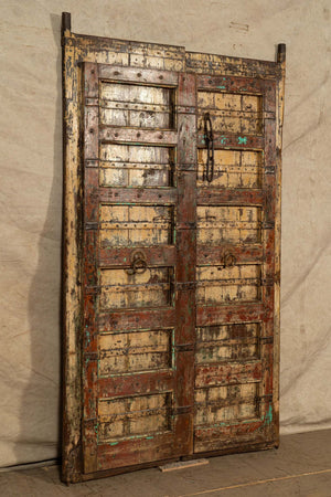 Biscottini-Porta-portone-in-legno-massello-e-ferro-da-interno-o-da-esterno-vecchia-e-antica-medievale-scorrevole