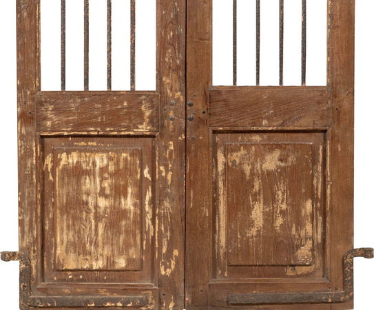 Biscottini-Porta-portone-in-legno-massello-e-ferro-da-interno-o-da-esterno-vecchia-e-antica-medievale-scorrevole