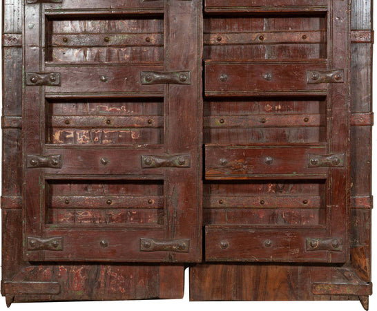 Biscottini-Porta-portone-in-legno-massello-e-ferro-da-interno-o-da-esterno-vecchia-e-antica-medievale-scorrevole