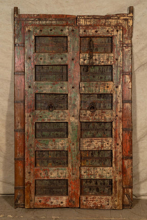 Biscottini-Porta-portone-in-legno-massello-e-ferro-da-interno-o-da-esterno-vecchia-e-antica-medievale-scorrevole