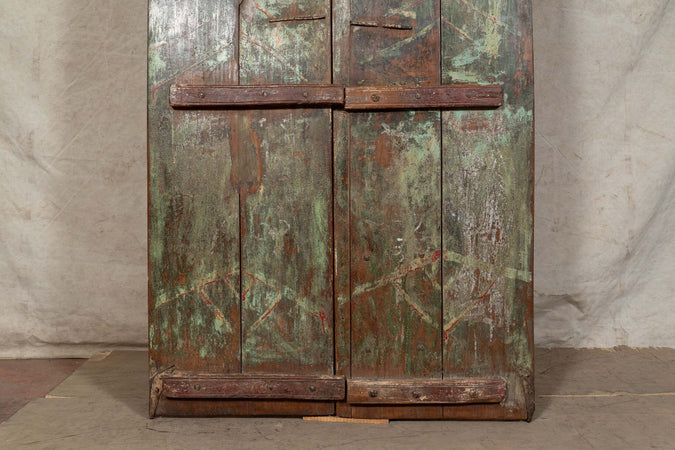 Biscottini-Porta-portone-in-legno-massello-e-ferro-da-interno-o-da-esterno-vecchia-e-antica-medievale-scorrevole