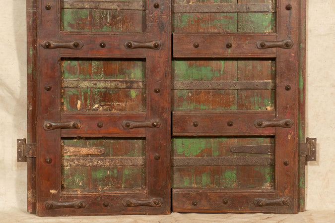 Biscottini-Porta-portone-in-legno-massello-e-ferro-da-interno-o-da-esterno-vecchia-e-antica-medievale-scorrevole