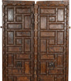 Biscottini-Porta-portone-in-legno-massello-e-ferro-da-interno-o-da-esterno-vecchia-e-antica-medievale-scorrevole