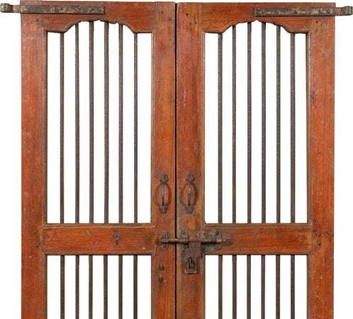 Biscottini-Porta-portone-in-legno-massello-e-ferro-da-interno-o-da-esterno-vecchia-e-antica-medievale-scorrevole