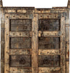 Biscottini-Porta-portone-in-legno-massello-e-ferro-da-interno-o-da-esterno-vecchia-e-antica-medievale-scorrevole