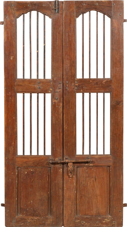 Biscottini-Porta-portone-in-legno-massello-e-ferro-da-interno-o-da-esterno-vecchia-e-antica-medievale-scorrevole