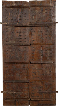 Biscottini-Porta-portone-in-legno-massello-e-ferro-da-interno-o-da-esterno-vecchia-e-antica-medievale-scorrevole