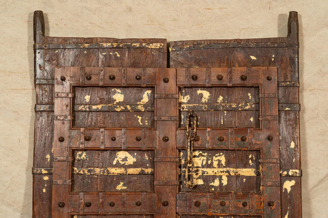 Biscottini-Porta-portone-in-legno-massello-e-ferro-da-interno-o-da-esterno-vecchia-e-antica-medievale-scorrevole