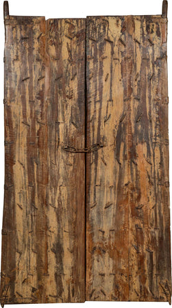 Biscottini-Porta-portone-in-legno-massello-e-ferro-da-interno-o-da-esterno-vecchia-e-antica-medievale-scorrevole