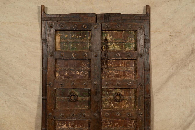 Biscottini-Porta-portone-in-legno-massello-e-ferro-da-interno-o-da-esterno-vecchia-e-antica-medievale-scorrevole