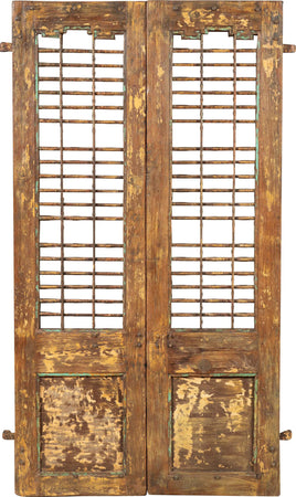 Biscottini-Porta-portone-in-legno-massello-e-ferro-da-interno-o-da-esterno-vecchia-e-antica-medievale-scorrevole