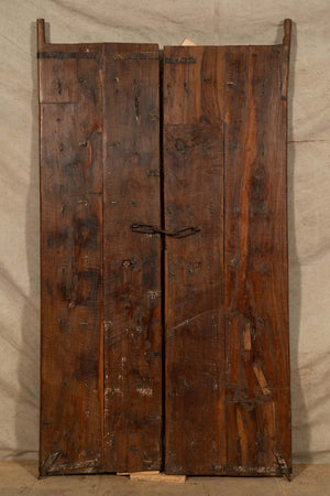 Biscottini-Porta-portone-in-legno-massello-e-ferro-da-interno-o-da-esterno-vecchia-e-antica-medievale-scorrevole