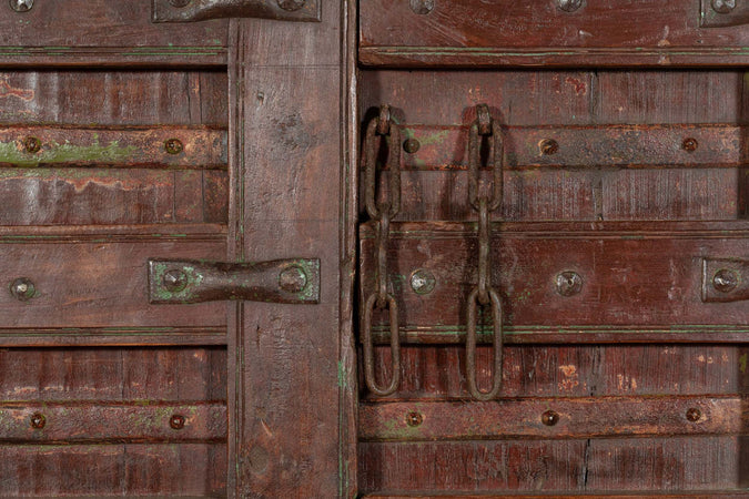 Biscottini-Porta-portone-in-legno-massello-e-ferro-da-interno-o-da-esterno-vecchia-e-antica-medievale-scorrevole