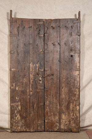 Biscottini-Porta-portone-in-legno-massello-e-ferro-da-interno-o-da-esterno-vecchia-e-antica-medievale-scorrevole