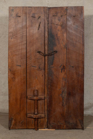 Biscottini-Porta-portone-in-legno-massello-e-ferro-da-interno-o-da-esterno-vecchia-e-antica-medievale-scorrevole