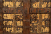 Biscottini-Porta-portone-in-legno-massello-e-ferro-da-interno-o-da-esterno-vecchia-e-antica-medievale-scorrevole