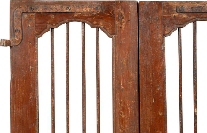 Biscottini-Porta-portone-in-legno-massello-e-ferro-da-interno-o-da-esterno-vecchia-e-antica-medievale-scorrevole