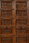 Biscottini-Porta-portone-in-legno-massello-e-ferro-da-interno-o-da-esterno-vecchia-e-antica-medievale-scorrevole
