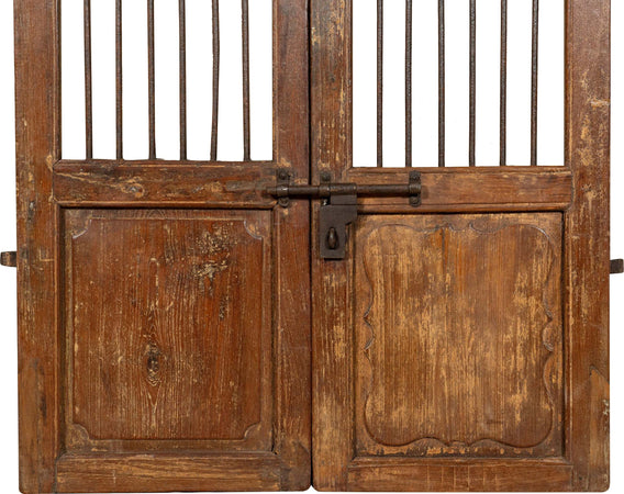 Biscottini-Porta-portone-in-legno-massello-e-ferro-da-interno-o-da-esterno-vecchia-e-antica-medievale-scorrevole