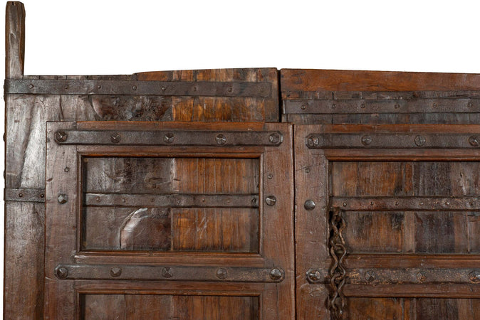 Biscottini-Porta-portone-in-legno-massello-e-ferro-da-interno-o-da-esterno-vecchia-e-antica-medievale-scorrevole