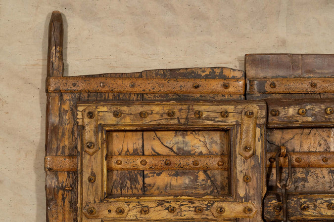Biscottini-Porta-portone-in-legno-massello-e-ferro-da-interno-o-da-esterno-vecchia-e-antica-medievale-scorrevole