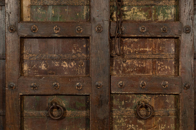 Biscottini-Porta-portone-in-legno-massello-e-ferro-da-interno-o-da-esterno-vecchia-e-antica-medievale-scorrevole