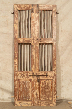 Biscottini-Porta-portone-in-legno-massello-e-ferro-da-interno-o-da-esterno-vecchia-e-antica-medievale-scorrevole
