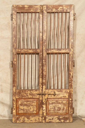 Biscottini-Porta-portone-in-legno-massello-e-ferro-da-interno-o-da-esterno-vecchia-e-antica-medievale-scorrevole