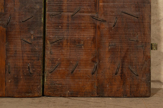 Biscottini-Porta-portone-in-legno-massello-e-ferro-da-interno-o-da-esterno-vecchia-e-antica-medievale-scorrevole