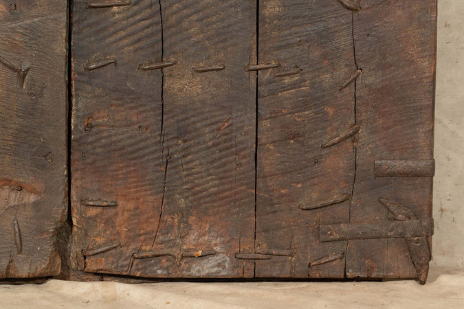 Biscottini-Porta-portone-in-legno-massello-e-ferro-da-interno-o-da-esterno-vecchia-e-antica-medievale-scorrevole