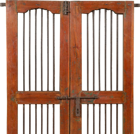 Biscottini-Porta-portone-in-legno-massello-e-ferro-da-interno-o-da-esterno-vecchia-e-antica-medievale-scorrevole