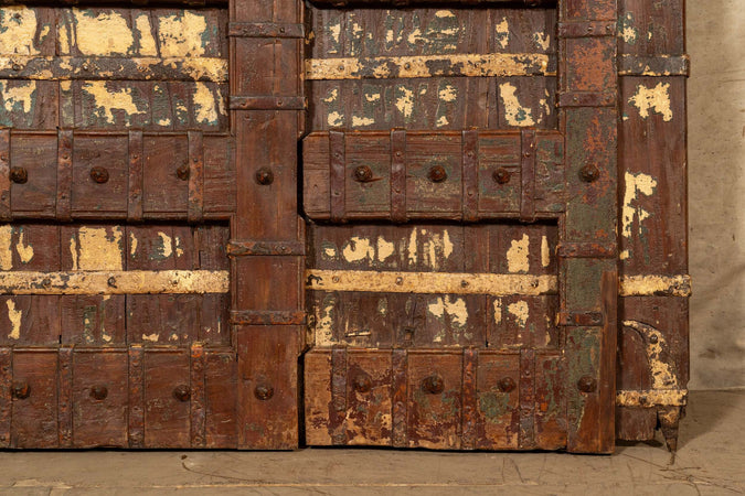 Biscottini-Porta-portone-in-legno-massello-e-ferro-da-interno-o-da-esterno-vecchia-e-antica-medievale-scorrevole