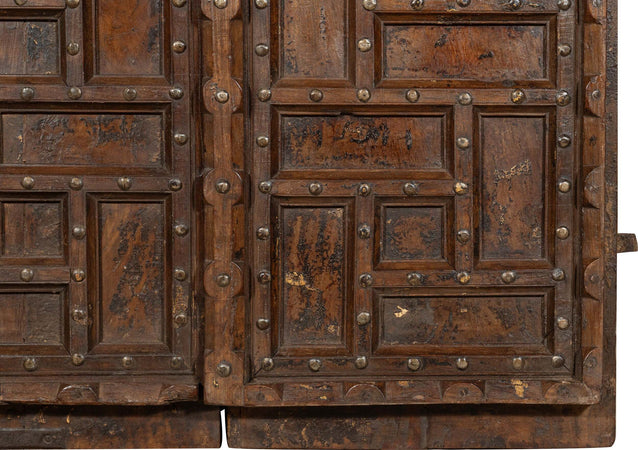 Biscottini-Porta-portone-in-legno-massello-e-ferro-da-interno-o-da-esterno-vecchia-e-antica-medievale-scorrevole