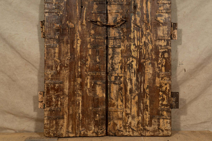 Biscottini-Porta-portone-in-legno-massello-e-ferro-da-interno-o-da-esterno-vecchia-e-antica-medievale-scorrevole
