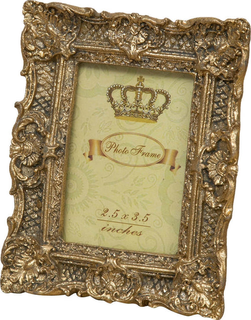 Biscottini-PORTAFOTO-DA-APPOGGIO-VERTICALE/ORIZZONTALE-IN-RESINA-FINITURA-ORO-ANTICATA