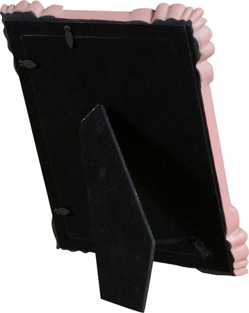 Biscottini-Portafoto-da-appoggio-verticale/orizzontale-in-resina-finitura-rosa-anticata-L20xPR2,5xH25-cm