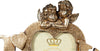 Biscottini-Portafoto-LOVE-da-appoggio-in-resina-finitura-oro-anticata-L23xPR13xH18-cm