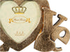 Biscottini-Portafoto-LOVE-da-appoggio-in-resina-finitura-oro-anticata-L23xPR13xH18-cm