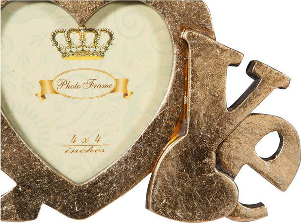 Biscottini-Portafoto-LOVE-da-appoggio-in-resina-finitura-oro-anticata-L23xPR13xH18-cm