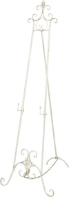 Biscottini-Portaquadro-in-ferro-battuto-finitura-bianca-anticata-L53xPR96xH150-cm