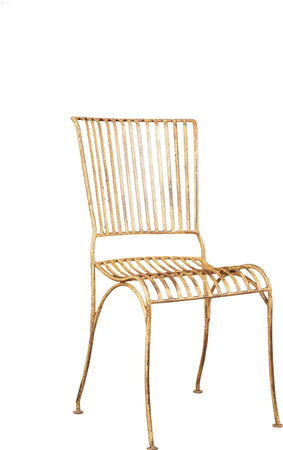Biscottini-Sedia-in-ferro-battuto-da-esterno-da-giardino-da-pranzo-finitura-crema-anticata