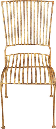 Biscottini-Sedia-in-ferro-battuto-da-esterno-da-giardino-da-pranzo-finitura-crema-anticata
