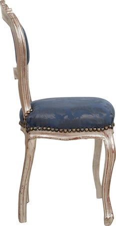 Biscottini-Sedia-poltroncina-stile-francese-Luigi-XVI-in-legno-massello-di-faggio-finitura-argento-e-blu