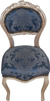 Biscottini-Sedia-poltroncina-stile-francese-Luigi-XVI-in-legno-massello-di-faggio-finitura-argento-e-blu