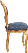 Biscottini-Sedia-poltroncina-stile-francese-Luigi-XVI-in-legno-massello-di-faggio-finitura-oro-antico-e-blu