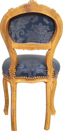 Biscottini-Sedia-poltroncina-stile-francese-Luigi-XVI-in-legno-massello-di-faggio-finitura-oro-antico-e-blu